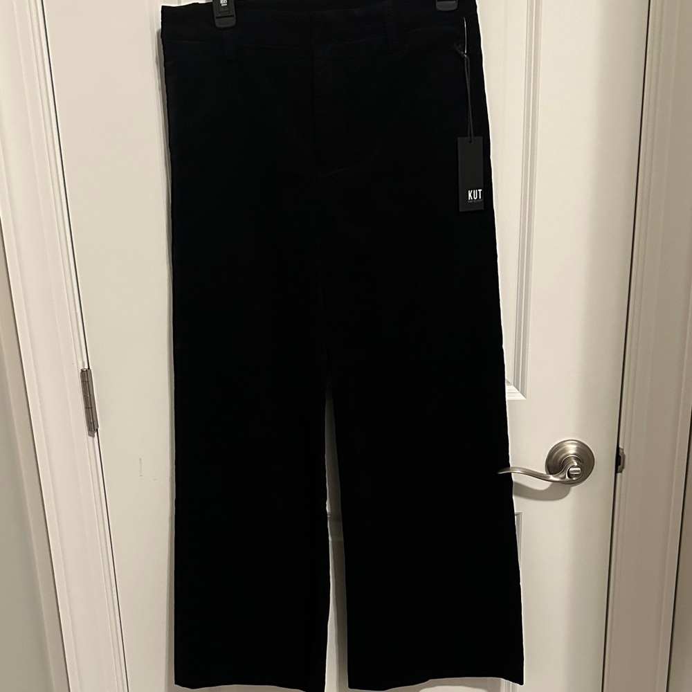 Kut from the Kloth Black velvet pants